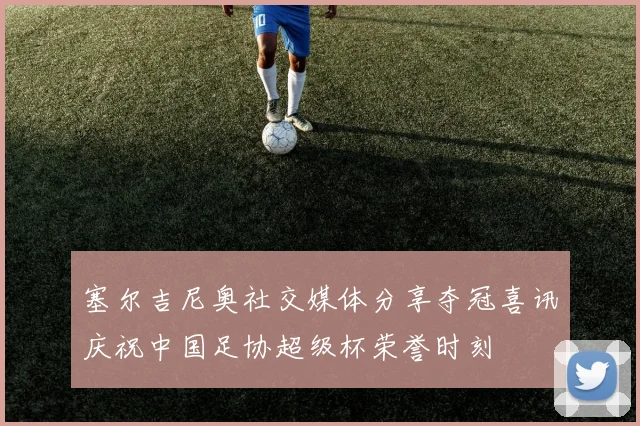 塞尔吉尼奥社交媒体分享夺冠喜讯庆祝中国足协超级杯荣誉时刻