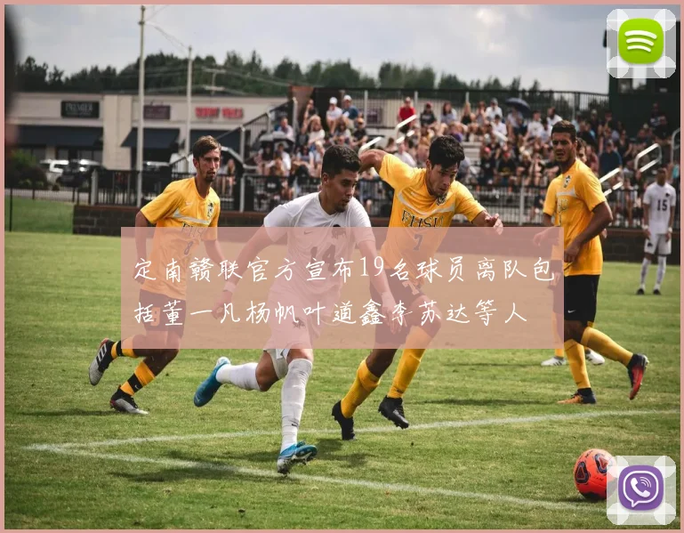 定南赣联官方宣布19名球员离队包括董一凡杨帆叶道鑫李苏达等人